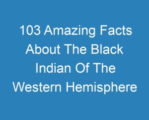 Best Amazing Facts About The Black Indian Of The Western