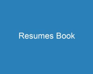 how to write resume book